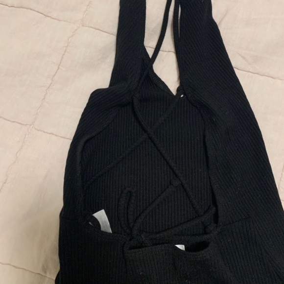 Reformation Black Ribbed Blase Bodysuit - Picture 6 of 7